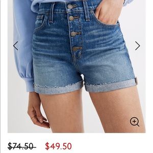 Madewell High-Rise Denim Shorts